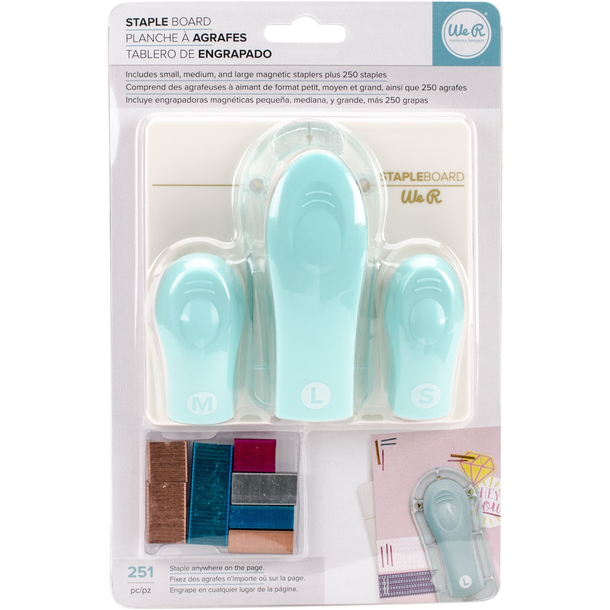 Staple Board by We R Memory Keepers Includes small, medium