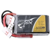 Tattu Lipo Battery 2S1P 600mAh 7.4V 45C Pack with JST-SYP Plug Connector for FPV