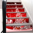 thumbnail image 3 of Calcomanías de escaleras navideñas 3D, calcomanías para escaleras, pegatinas autoadhesivas para escaleras, pegatinas de pared para escalones, decoraci 6 piezas, 3 of 8