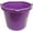 Purple, variant on FORTEX-FORTIFLEX FB-120BX Heavy-Duty Flat-Back Bucket Fortalloy Rubber/HDPE Black