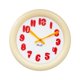 thumbnail image 3 of Reloj de pared colgante nórdico, redondo, moderno, decorativo, silencioso, adorno de reloj artístico para Número amarillo rojo, 3 of 9