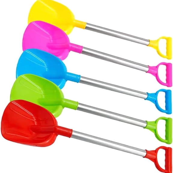 Winter Plastic Snow Shovel Toys 2026 Beach Toy Snow Shovel - Stainless Steel Handle Outdoor Durable and Beachplay Tool for Sand Play and Gardening Activities(Randomly dispatched)