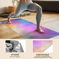 thumbnail image 4 of Rainbow Tie Dye Cloud Pattern Hot Yoga Mat Towel Non Slip for Hot Yoga - Quick-Drying Yoga Mat Cover with 4 Corner Pockets with Travel Bag - Hot Yoga Towel Non Slip 74"x26", 4 of 6