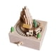 thumbnail image 2 of Caja de música de madera, figura de caja de música, base cuadrada, manualidades, linda figura coleccionable Tren de la cueva, 2 of 9