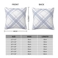 thumbnail image 4 of YFYANG Square Decorative Throw Pillow Case (Without Pillow Insert), Violet Check Watercolor Pattern Bedroom Sofa Car Cushion Cover, 16"x16", 4 of 9