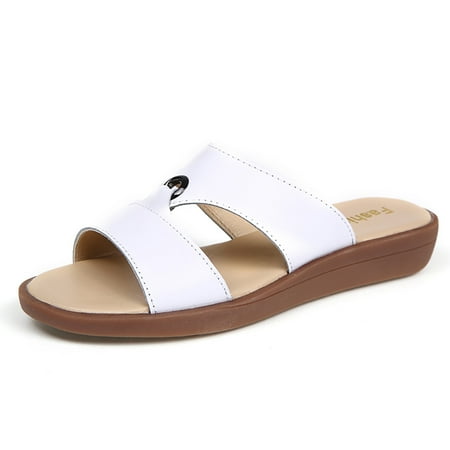 

Lopsie Women s Flat Elastic Slip Slops Fashion Sandals for Summer