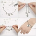 thumbnail image 4 of Paperclip Link Chain Bracelets Flat Cable Chain Bracelets with OT Toggle Clasp, 4 of 4