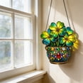 thumbnail image 6 of ZhyrZng Window Suncatcher Decor For Joyful Festive Holiday Displays - 2d Acrylic Disc Pendant Shamrock Ornaments With Porch Chain For Outdoor Decoration And Seasonal Celebration Environments, 6 of 7