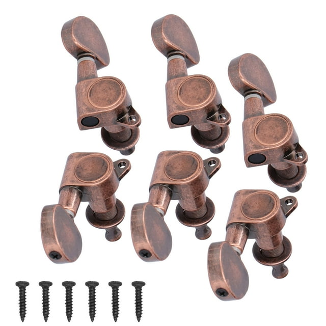 String Tuning Pegs, Guitar Locking Tuners, Rust-Proof High Performance For Guitar Repair Master Instrument Lovers Electric Guitar Replacement Parts Copper
