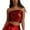 Red, variant on ZZwxWA Womens Sequin Tube Top Stretchy Sleeveless Crop Tops Metallic Sparkly Tube Tops for Halloween Party Clubwear