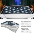 thumbnail image 4 of Kdxio Glowing Butterfly Print Front Windshield Sun Shade,Folding Auto Sunshade for Car Truck SUV-Small, 4 of 7