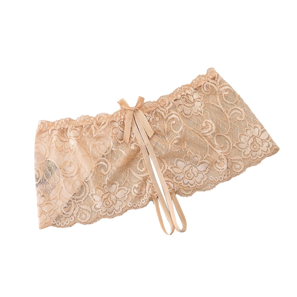 Sunlucky Lace Open Low Briefs Panties Underwear Women's Waist Crotch  Underpants Sexy Women's Panties Underwear (Beige, One Size) : :  Clothing, Shoes & Accessories