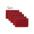 thumbnail image 2 of INSPIRE CHIC Women's 3 x 4 Hooks Bra Extender Extension Strap Multi Color Bra Band 5 Pcs Red, 2 of 5