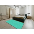 thumbnail image 4 of Ahgly Company Indoor Rectangle Patterned Light Sea Green Novelty Area Rugs, 2' x 5', 4 of 6