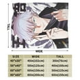 thumbnail image 3 of Anime Blanket, Jujutsu Kaisen Blanket, Super Soft Throw Blanket For Couch Sofa Bed, Cozy Lightweight Warm Flannel Blanket, 80"X60", 3 of 9