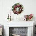 thumbnail image 4 of Nearly Natural Plastic All Occasion Hydrangea Rose Artificial Wreath, 22" (Multicolor), 4 of 4