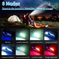 thumbnail image 3 of Lámpara recargable frontal, lámparas frontales de funcionamiento ultra potentes, 6 modos de linterna frontal USB para lectura infantil, luz delantera COB roja para pesca/camping/ciclismo/caza/senderis Afortunado Sencillez, 3 of 5
