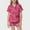 Hot Pink, variant on Teen Silk Pajama Set for Girls Boys Dinosaur Pajamas Button Down Homewear Set Pjs Sleepwear Outfits Christmas Girls Pajamas 12-13 Years Kids Clothes