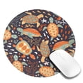 thumbnail image 2 of Disketp Turtles and Sea Plants Small Mouse Pad 7.9x7.9 Inches,Washable Round Mousepad for Office Laptop Computer,Non-Slip Rubber Base Mouse Pads for Wireless Mouse, 2 of 8
