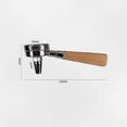 thumbnail image 2 of 58mm Wooden Handle Portafilter for Coffee Machines and Tea Presses, 2 of 5
