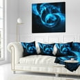 thumbnail image 3 of Designart Fractal 3D Circled Blue Waves - Contemporary Throw Pillow - 16x16, 3 of 5