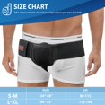 thumbnail image 4 of Cinturón para hernia inguinal ORTONYX para hombre y mujer negro S/M ORTONYX ORTONYX, 4 of 6