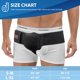 thumbnail image 4 of Cinturón para hernia inguinal ORTONYX de compresión ajustable negro L/XXL, 4 of 6