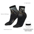 thumbnail image 6 of Fuzoiu Black And Gold White Horse Print Adult Socks, Crew Moisture-wicking Socks, Unisex Cushion Crew Socks,Casual Sports Ankle Socks, 6 of 7