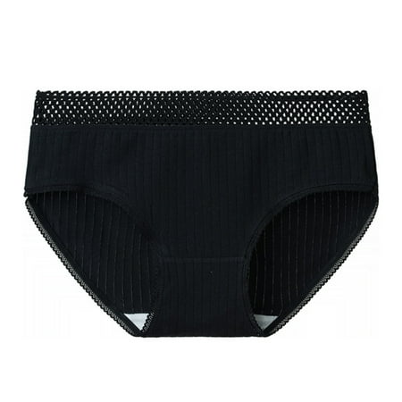 

DTOWER Women Cotton Panty Hollow Underwear Girl Middle Waist Briefs