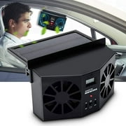 Jahy2Tech Solar Powered Car Cooling Fan Cooler Auto Window Air Vent Exhaust Feel the Comfortable Temperature
