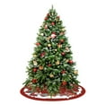 thumbnail image 5 of Btomtd 48" Christmas Tree Skirt for Base, Foundational Holiday Christmas Ornaments and Decor, Tree Cover Set Christmas Decorations, C, 5 of 7