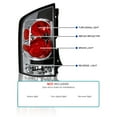 thumbnail image 3 of Spec-D Tuning Chrome Housing Clear Lens Tail Lights Compatible with 2005-2015 Nissan Armada, Left + Right Pair Assembly, 3 of 7
