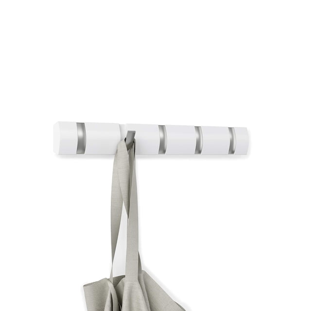 Perchero Umbra Flip para colgar en la pared, 5 ganchos