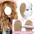 thumbnail image 1 of Benehair Clip in Hair Side Bangs Fringe Curtain Bangs 100% Real Human Hair Extensions Swept Weft Blonde Remy Hair Frence Bangs 2 PCS, 1 of 6