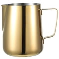 thumbnail image 2 of Stainless Steel Milk Pitcher Cup Milk Frothing Jug Espresso Milk Steaming Pitcher Milk Frothing Cup, 2 of 9