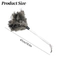 thumbnail image 4 of Classic Kitchen Accessories, 1 PCS Feather Duster Natural Solid Wooden Handle for Keyboard Home Car Cleaning, 4 of 9