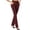 Wine, variant on Inleife Women's High Waist Flare Yoga Pants Stretch Workout Trousers with Side Pocket Casual Lounge