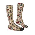 thumbnail image 4 of Lsque Rustic Plaid Forest Lodge Printed Crew Socks Men's Women's LightWeight Thin Casual Calf Socks ,Knee High Socks,Cotton Socks, 4 of 9