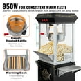 thumbnail image 4 of KFFKFF Popcorn Machine with Trolley, 850W Popcorn Cooking Device, 8 Oz Pot Produces 48 Servings Each Cycle, Popcorn Creator Fitted with Hardened Glass, Comes with 4 Ladles, Black, 4 of 9