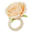 thumbnail image 3 of 6Pcs Flower Napkin Rings, Peony Flower Handmade Napkin Holder Rings, Handicraft Holder for Table Decorations, Wedding Holiday Banquet Luncheons Birthday Party Picnics Supplies, 3 of 5