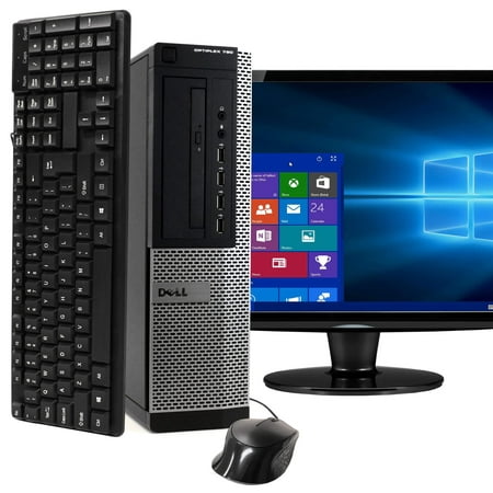 DELL Optiplex 790 Desktop Computer PC, Intel Quad-Core i7, 1TB HDD, 16GB DDR3 RAM, Windows 10 Pro, DVD, WIFI, 19in Monitor, USB Keyboard and Mouse (Used - Like New)