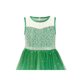thumbnail image 4 of Vestido de Niña Verde Encaje Tul Falda Degradada Estrella Brillante sin Mangas 12 Años, 4 of 6