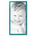 thumbnail image 2 of ArtToFrames 16" x 32" Aqua Picture Frame, 16x32 inch Green Wood Poster Frame (WOM-4428), 2 of 8