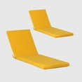 thumbnail image 3 of WestinTrends Solace Outdoor Chaise Lounge Chair Cushions Set of 2, 78" x 23", Yellow, 3 of 4