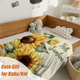 thumbnail image 6 of Sunflower Baby Throw Blanket Small Yellow Floral Blanket for Toddler Swaddle Pet Kids Soft Fuzzy Plush Fleece Blankets Sunshine Spring Summer Flower Decorative Gift Blanket 30x40, 6 of 6