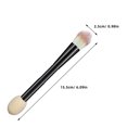 thumbnail image 2 of OUNONA Brocha Doble Uso Para Base Y Corrector Portátil Con Mango Resistente Para Maquillaje, 2 of 8