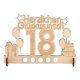 thumbnail image 1 of Puntoco Regalo De Dinero De Madera, Signo De Aniversario De Cumpleaños, Decoraciones De Escritorio De Madera, Accesorios De Fiesta, Soporte Para Pastel De Hito A,Decoración Hogareña, 1 of 1