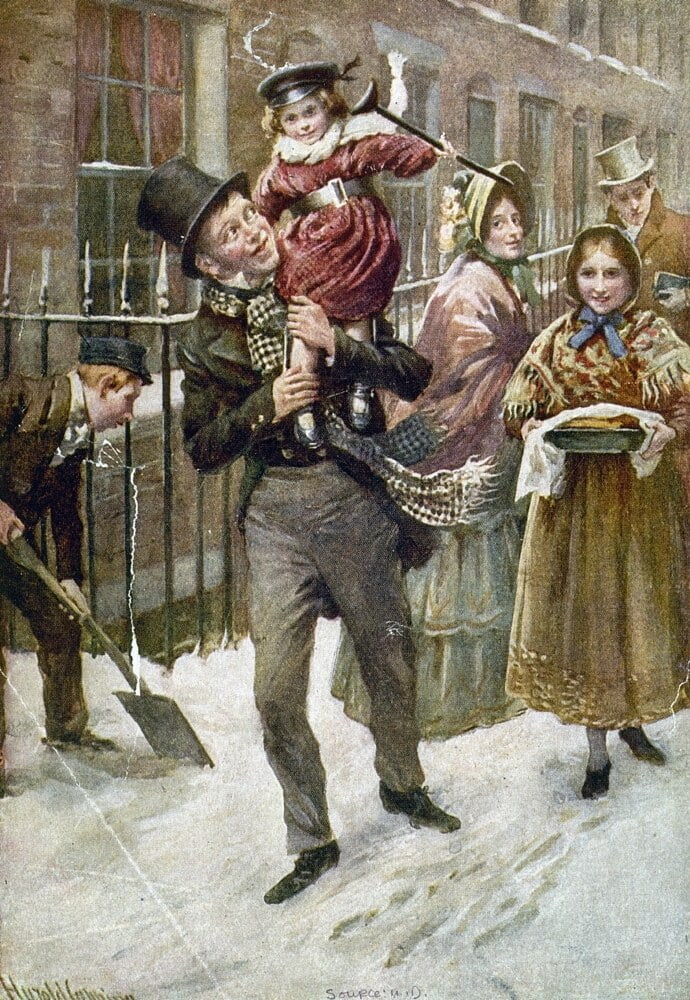 A Christmas Carol Charles Dickens Art Print Poster 12x18 inch 