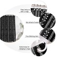 thumbnail image 3 of Small Stall Shower Curtain 36x72 Inch Narrow Half Size Vintage Minimalist Bath Curtains Bathroom Decor, Rustic Simpe Floral Vertical Stripes Black Waterproof Shower Curtain Set with Hooks 36 Inch, 3 of 7