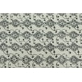 thumbnail image 6 of Casavani Handblock Printed Cotton Kilim Rug 2x12 Runner Rug Gray Beige Cotton Dhurrie Floral Rug Hallway Stair Runner, 6 of 6
